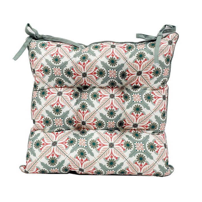 Sifcon 40X40 Green & Pink Seatpad