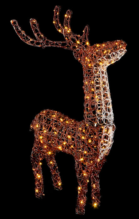 Premier 200 Leds Warm White Acrylic Stag (115cm)