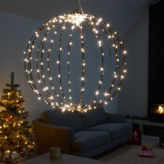 Smart Garden 240 Led Twinkle Orb, Warm White 40Cm, Lv