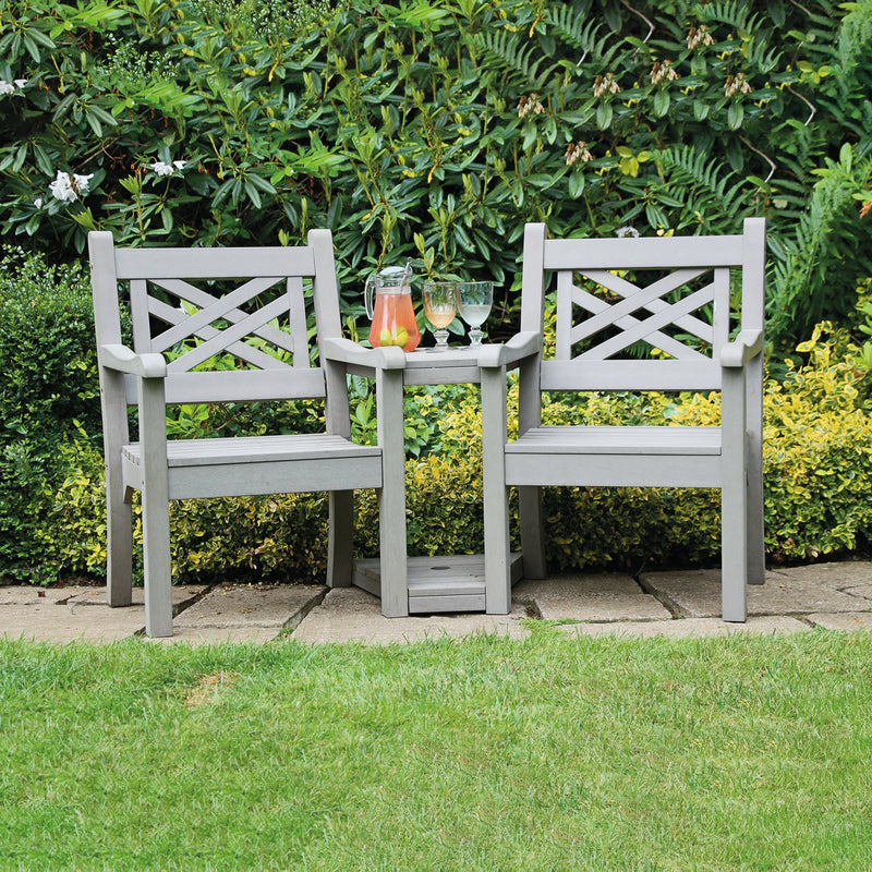 Kirby Love Seat - Stone Grey