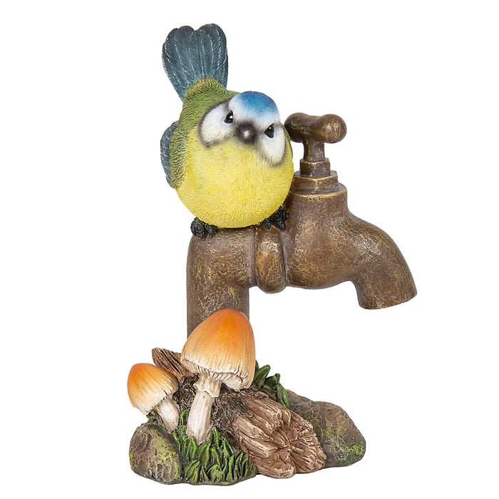 Vivid Arts Blue Tit On Garden Tap F