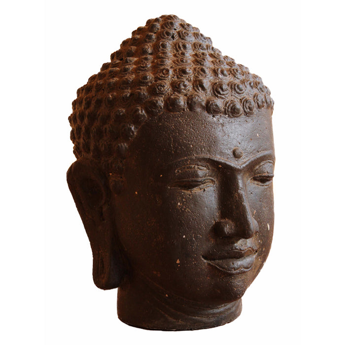 Buddha Head 30cm Cast Stone