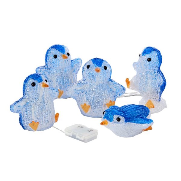 Smart Garden Inlit Ice Penguins - Set Of 5
