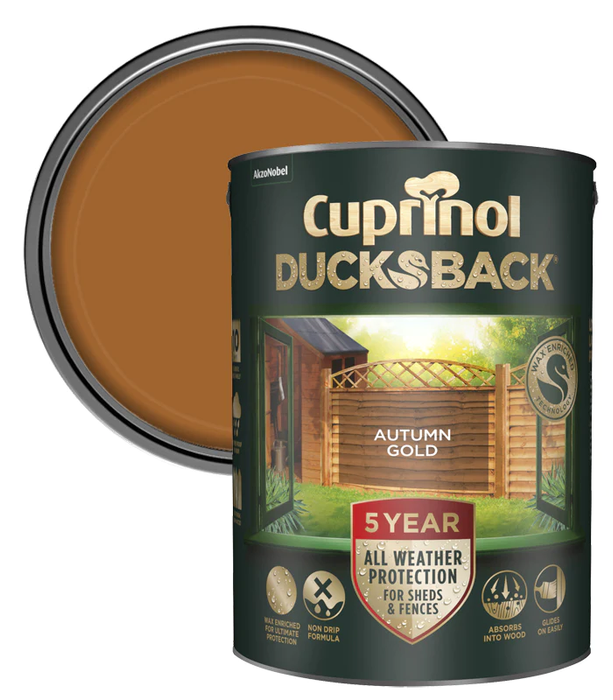 Cuprinol Ducksback 5Ltr - Autumn Gold