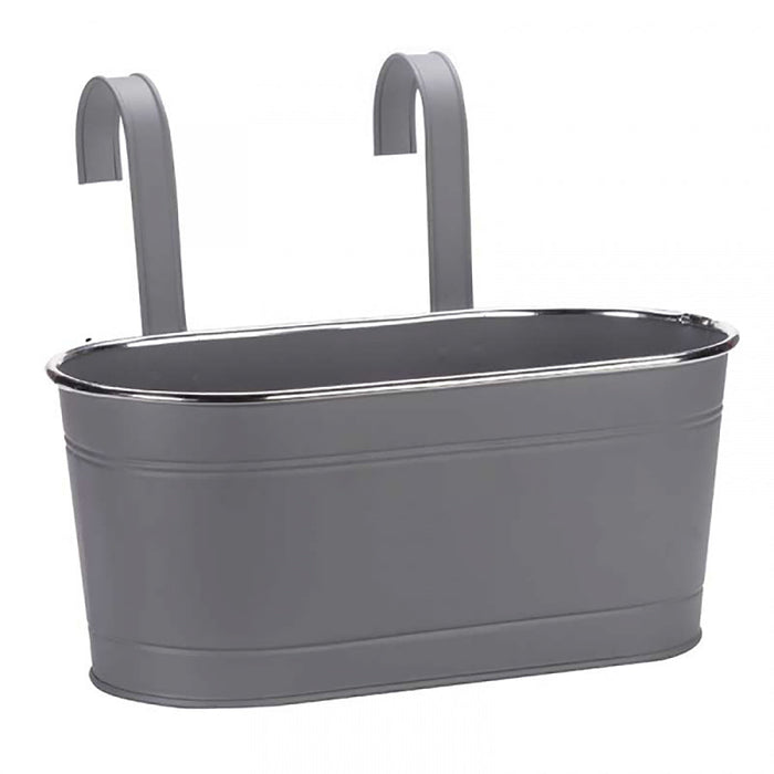 SmartGarden 12” Fence & Balcony Hanging Pot - Slate