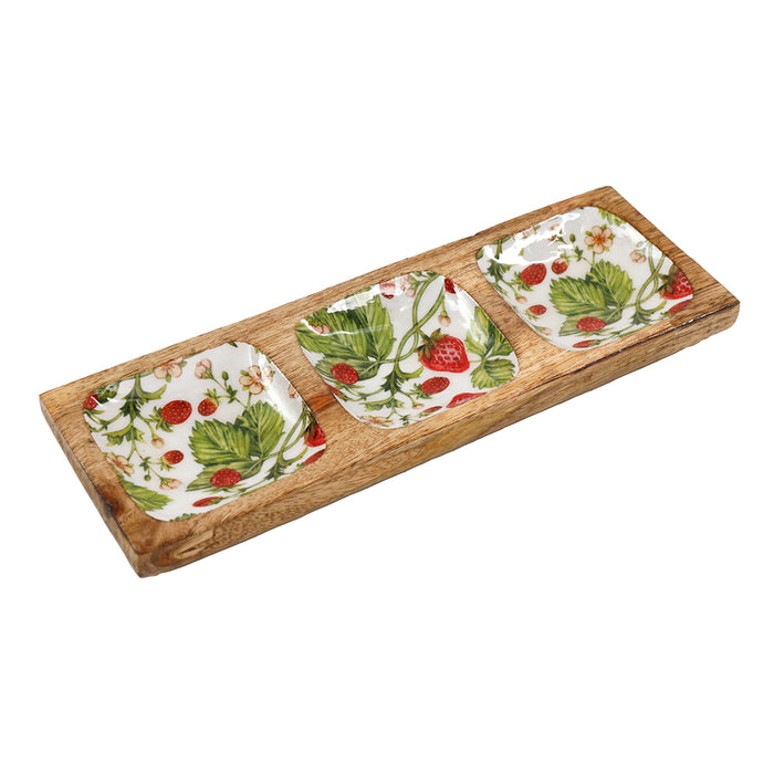 Sifcon 30X10 Wdn W/Berry Enamel Tray