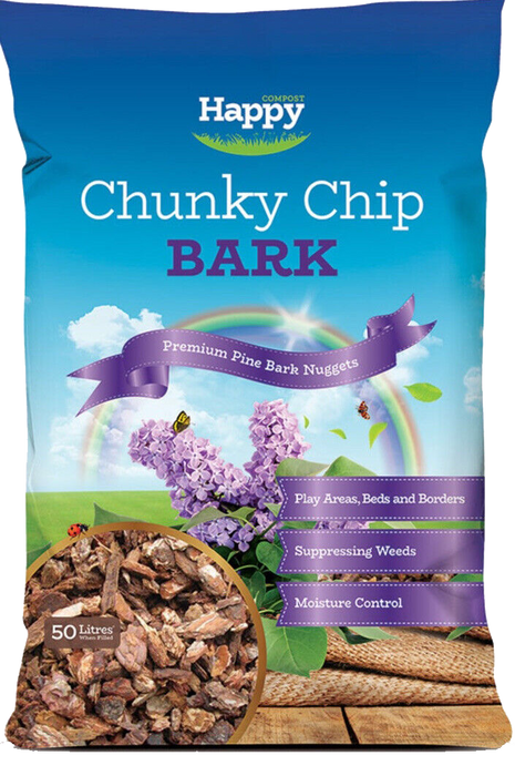 Bord Na Mona Happy Compost Chunky Pine Bark Chips 50Ltr