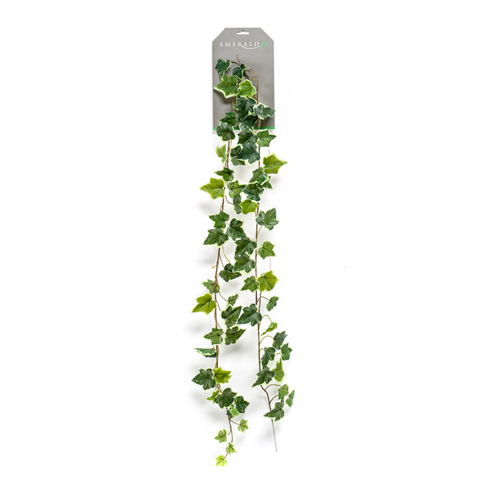 Emerald Ivy Garland 65Lvs/180cm Green/White