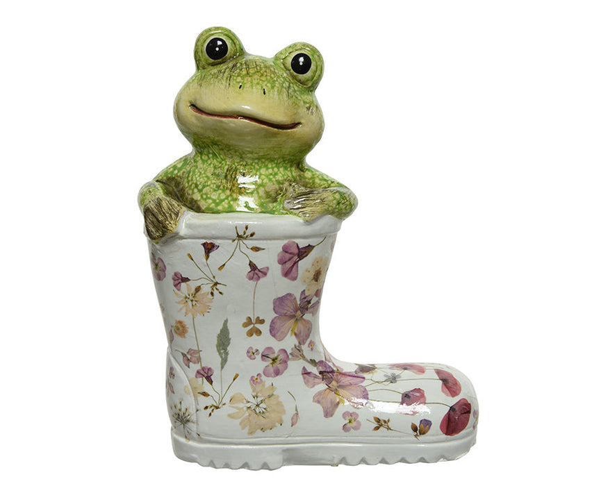 Kaemingk Frog Terracotta Glazed