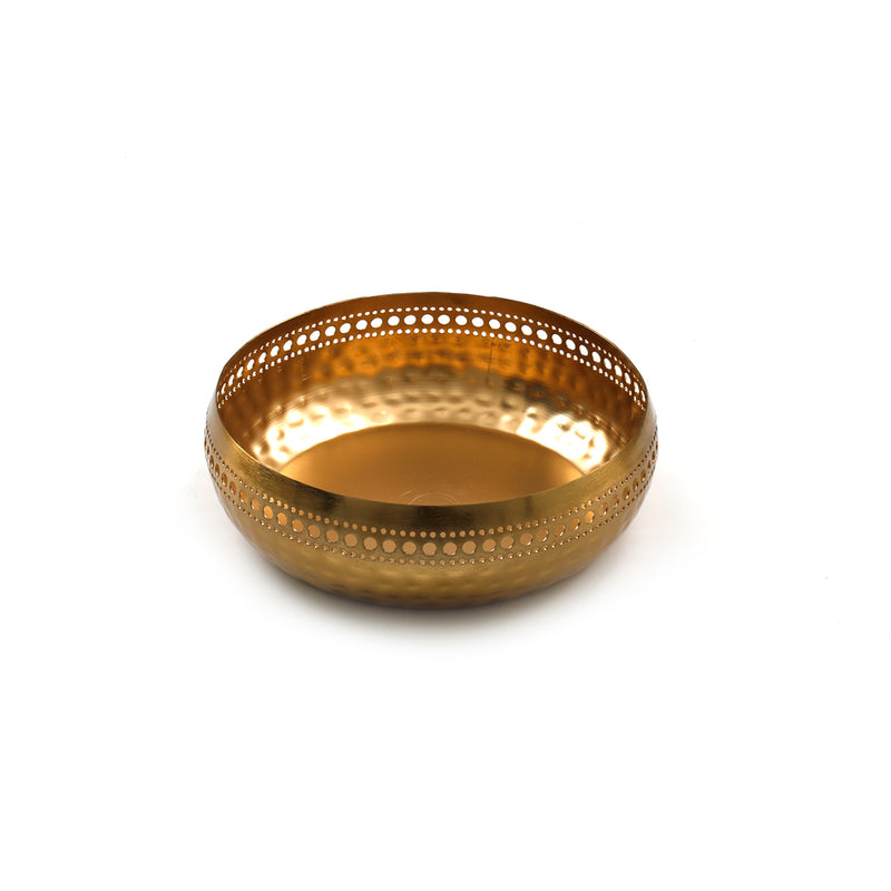 Sifcon 25X18.5Cm Gold Decorative Bowl