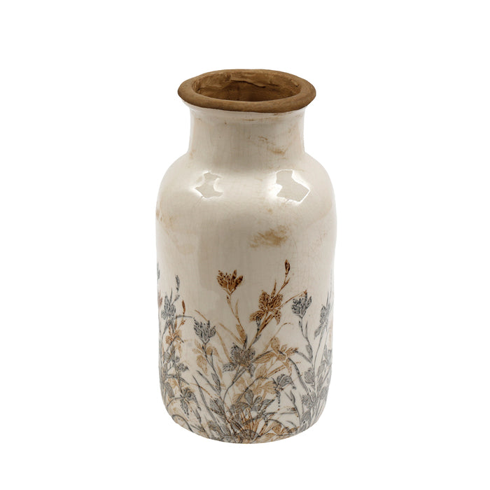 Sifcon 13X25.5Cm Floral Pattern Vase