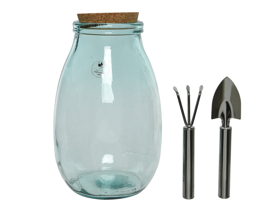 Kaemingk Terrarium With Cork Lid And Tool Set