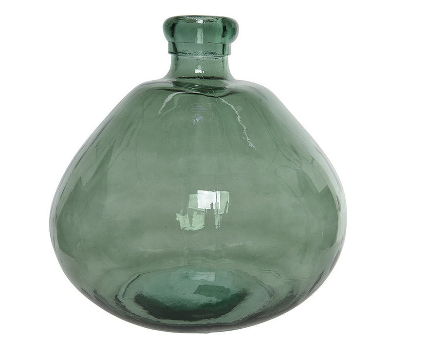 Kaemingk Recycled Glass Vase Green Colour