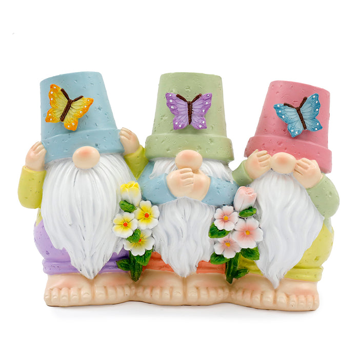 Sifcon 16X22Cm 3 Flower Pot Hat Gnome