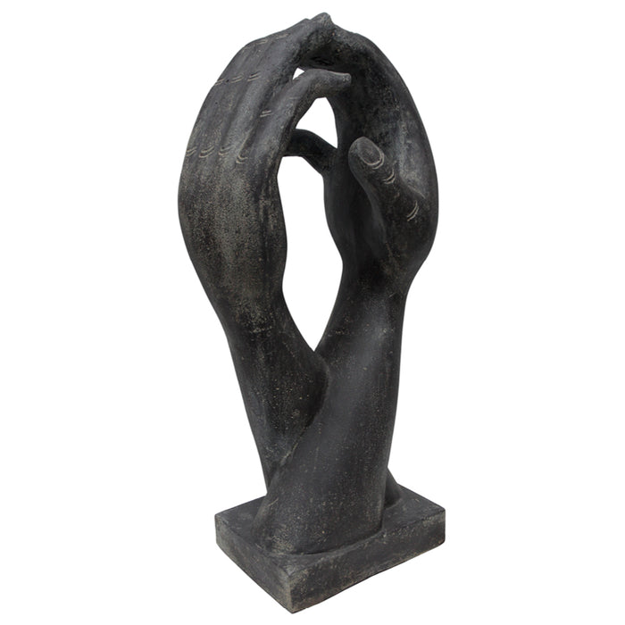 Two Hands Upright Stone Cast 102cm