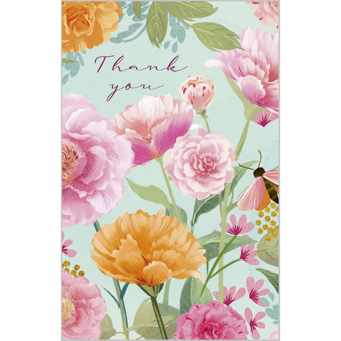 ABA Notelets Thank You - Illustrated Flowers