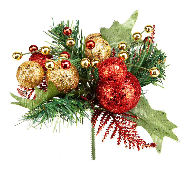 Premier Red & Gold Glitter Ball Pick (18cm)