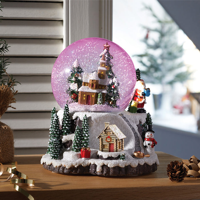 Smart Garden 12Cm Musical Village Snowspheres