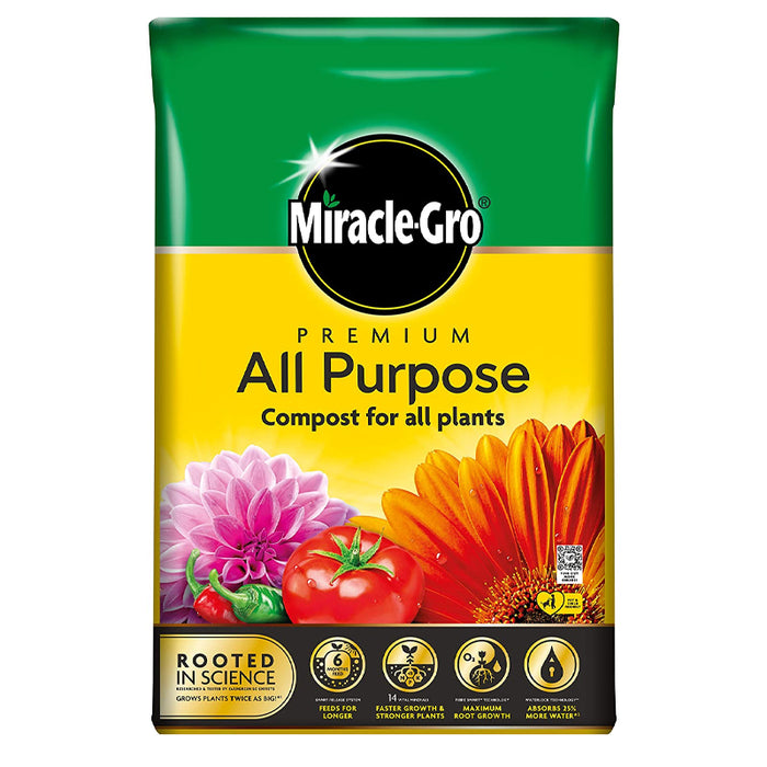 Miracle-Gro All Purpose Peat Free Compost 40Ltr