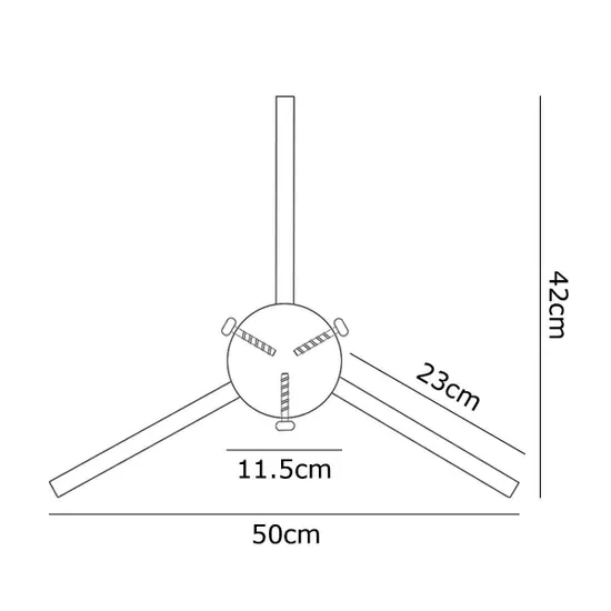 GP Std Sussex Tree Stand Red 4.5"