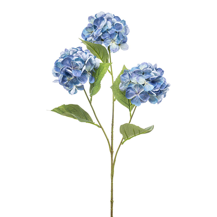 HYDRANGEA Spray x3 Blue 75cm