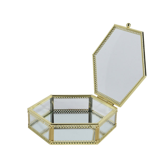 Kaemingk Box Glass Clear (L.15Cm X W.13Cm X H.3.5Cm)