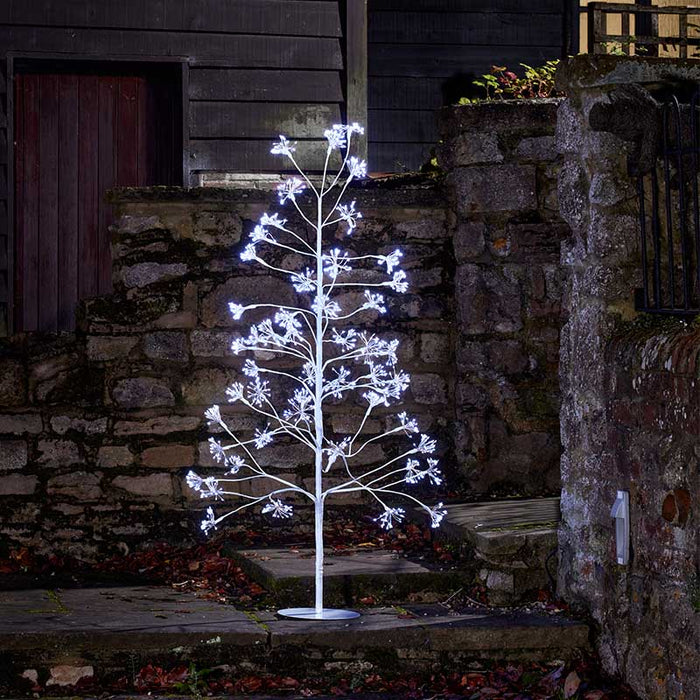 Smart Garden 1.5m Frosted Twinkling Tree - Cool White, Lv