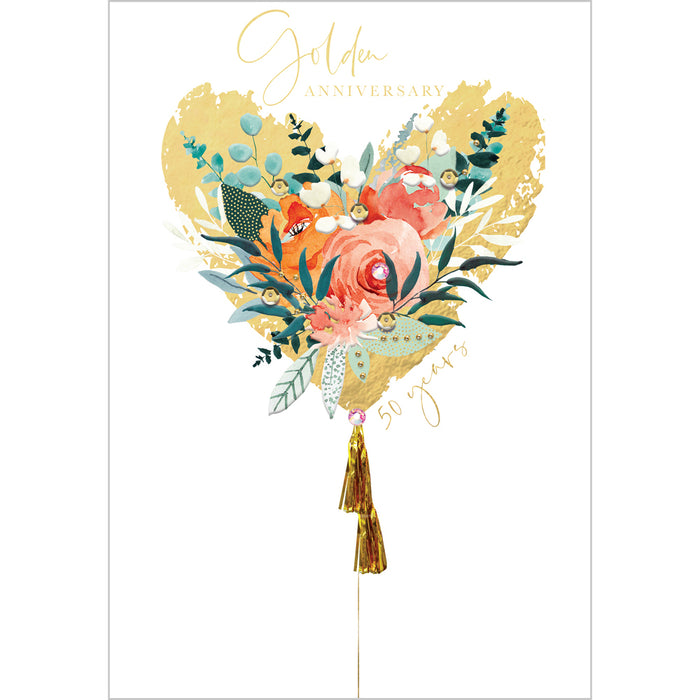 ABA Golden Anniversary - Floral Heart