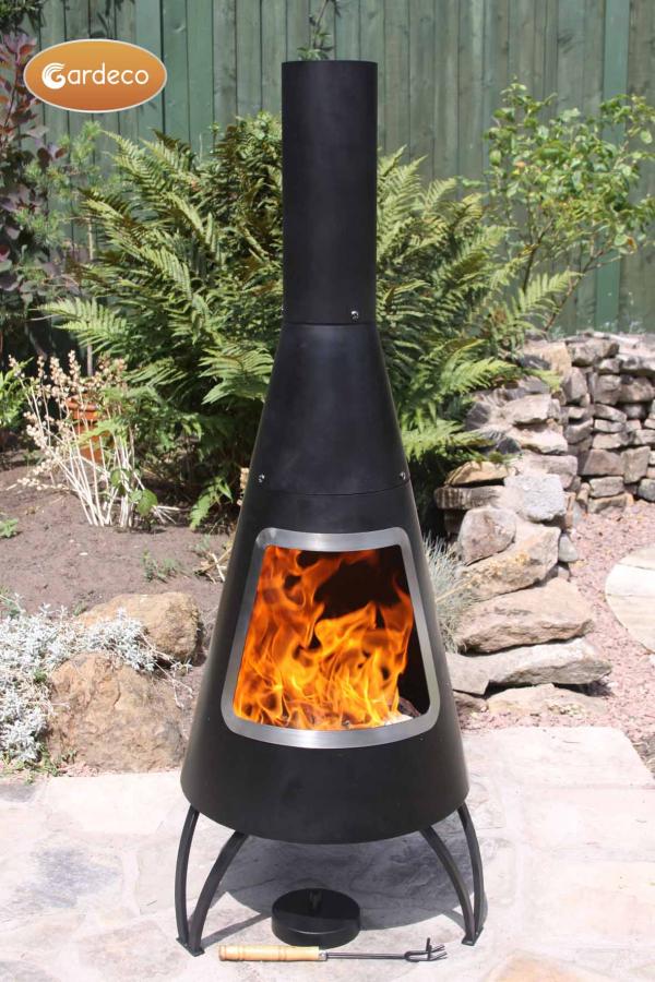 Cono Large Conical Shaped Steel Chimenea