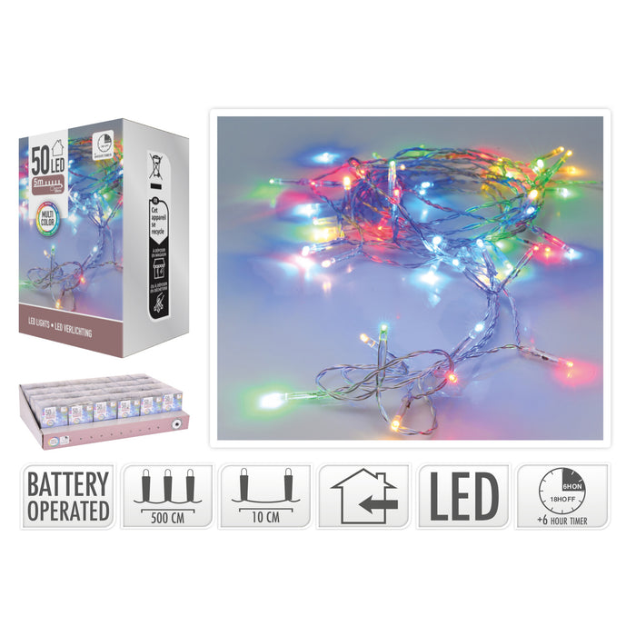 Koopman LED Lights 50Pc Bo Multi Timer