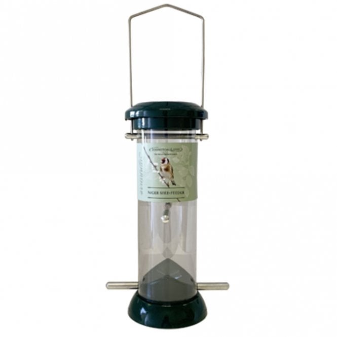 Johnston & Jeff Green Cast Metal Niger Feeder 20cm
