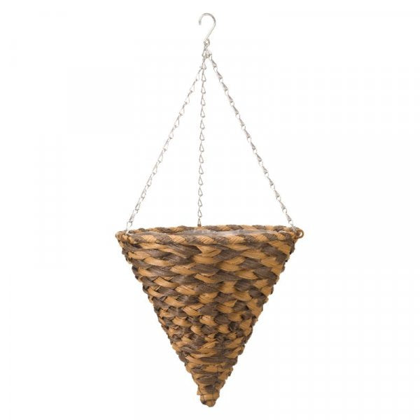Smart Garden 14in Faux Rattan Cone - Earth Braid