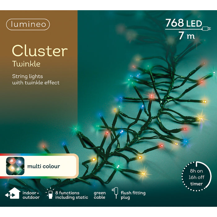 Kaemingk LED Cluster Lights - Multicolour (L.700Cm)