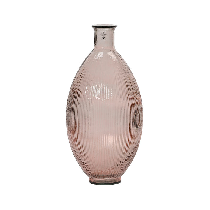 Kaemingk Pink Vase Recycled Glass 59cm