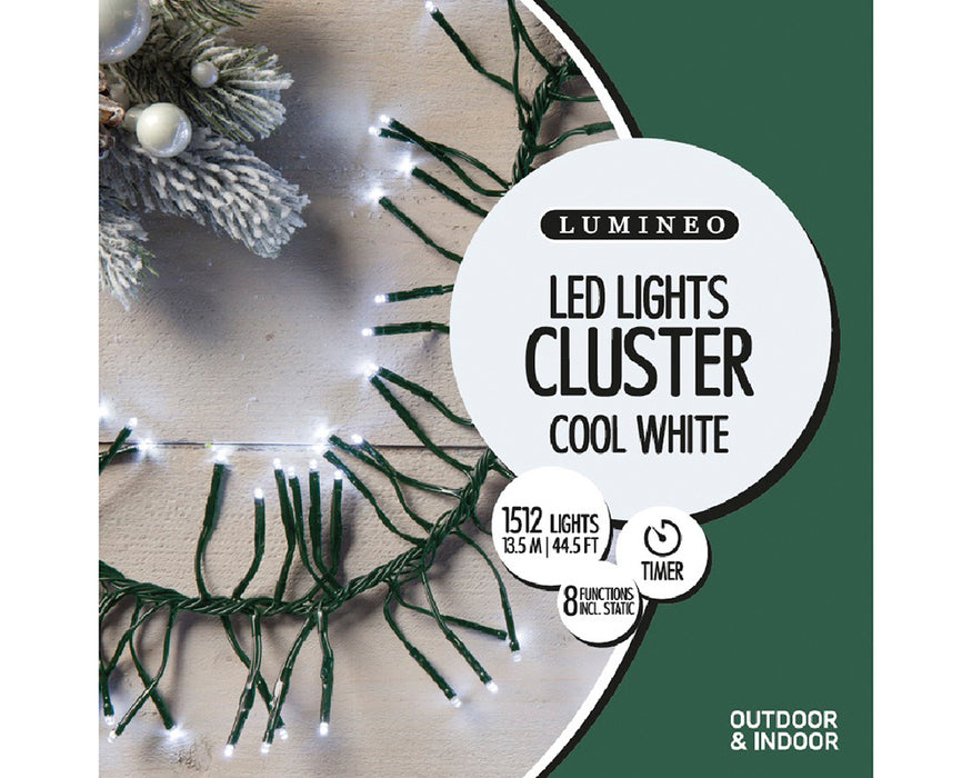 Kaemingk LED Cluster Lights - Cool White (L1400Cm)