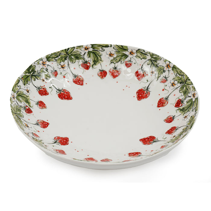 Sifcon 33.5Cm Strawberry Print Bowl