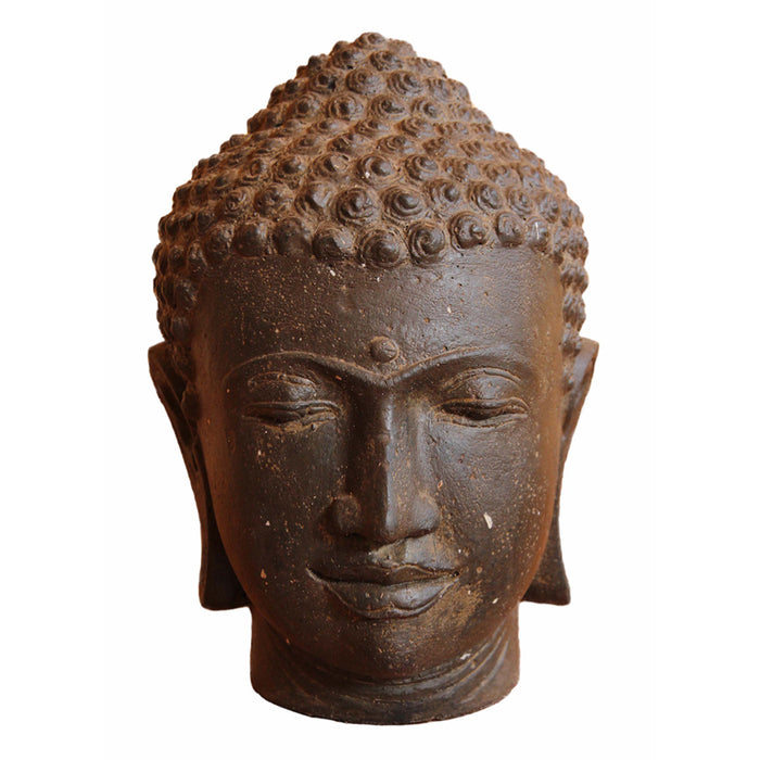 Buddha Head 30cm Cast Stone
