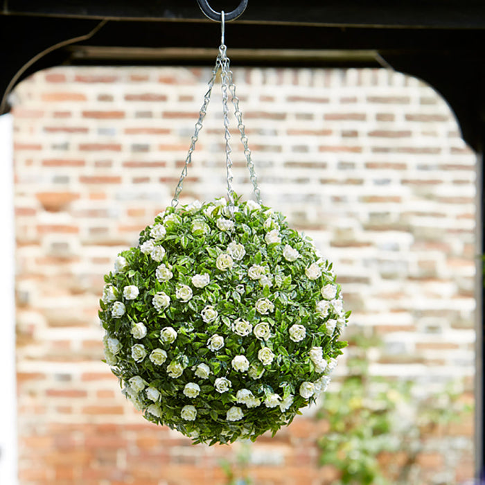 Smart Garden Topiary White Rose Ball 30 cm