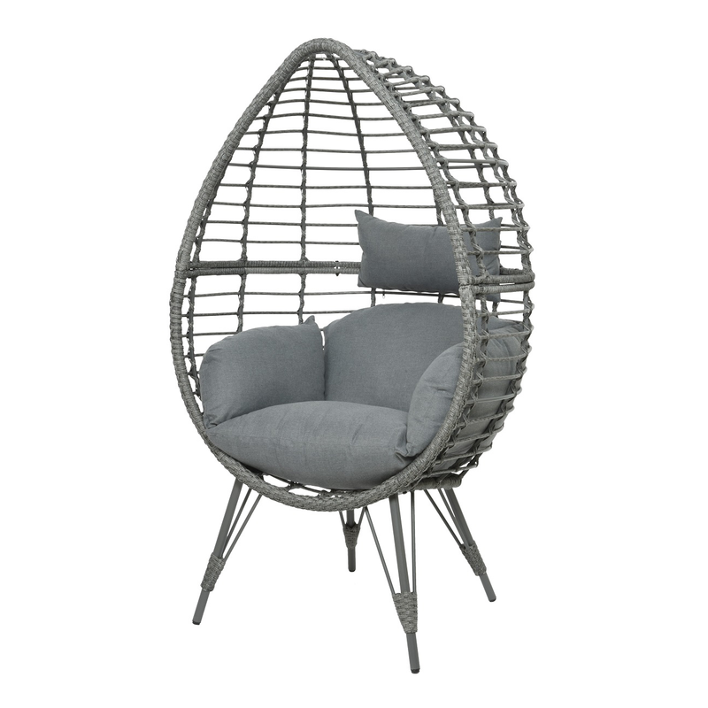 Kaemingk Evora Standing Grey Egg Chair