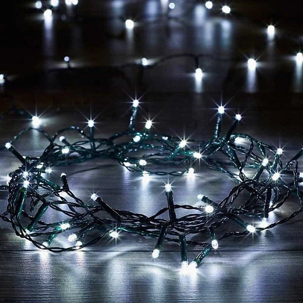 Smart Garden 200 LED 20M Battery Lights - White