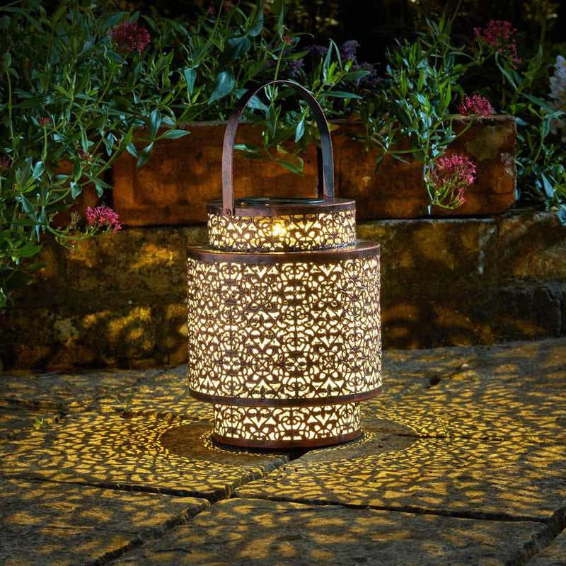 Smart Solar Tangier Lantern Warm White