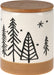 Koopman-Cream-Colour-Dolomite-Jar-with-Christmas-Tree-Illustration-495-Grams