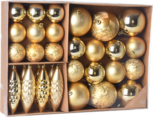 Koopman-31-Christmas-Hanging-Ornaments-Gold-Colour-